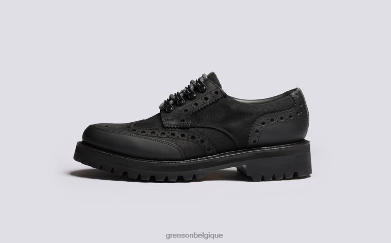Hommes Grenson noir technologie archie chaussures brogues HL6R8108
