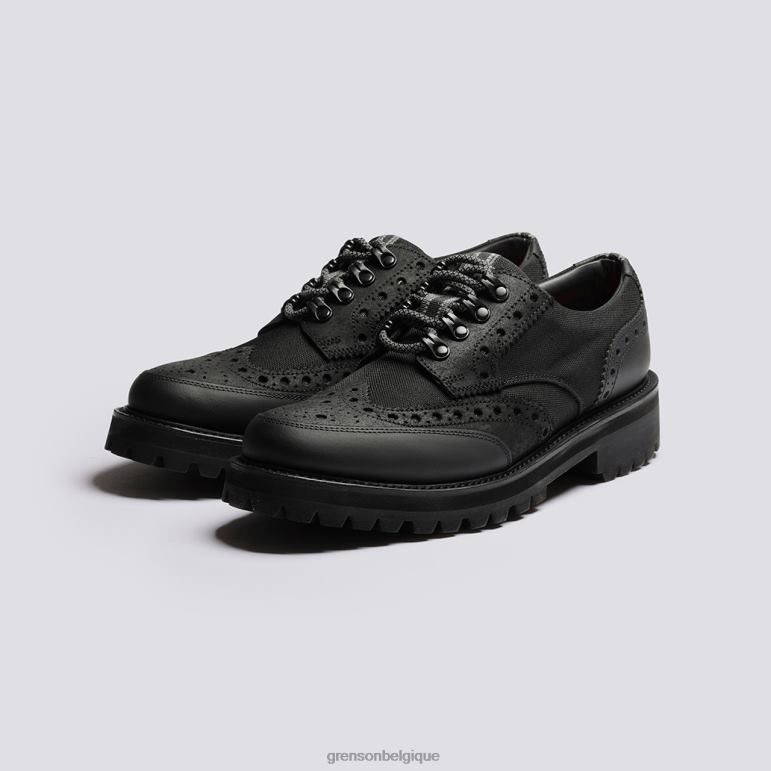 Hommes Grenson noir technologie archie chaussures brogues HL6R8108