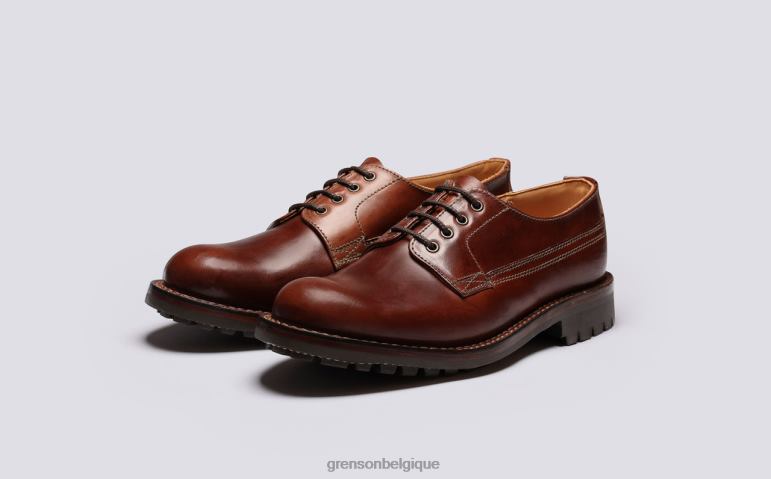 Hommes Grenson marron foncé Victor chaussures derby HL6R8155
