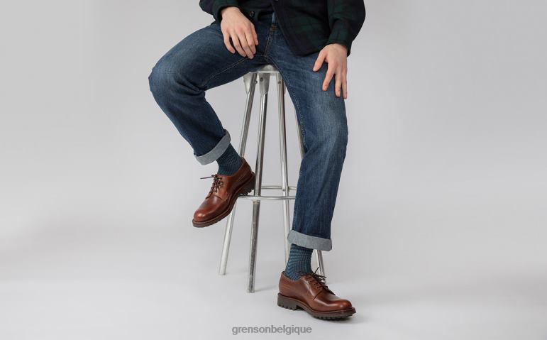 Hommes Grenson marron foncé Victor chaussures derby HL6R8155