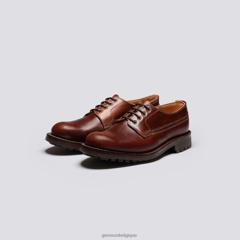 Hommes Grenson marron foncé Victor chaussures derby HL6R8155