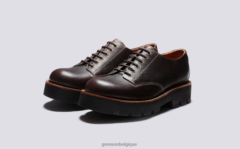 Hommes Grenson marron profond callan chaussures derby HL6R8150