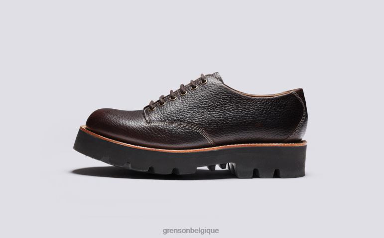 Hommes Grenson marron profond callan chaussures derby HL6R8150