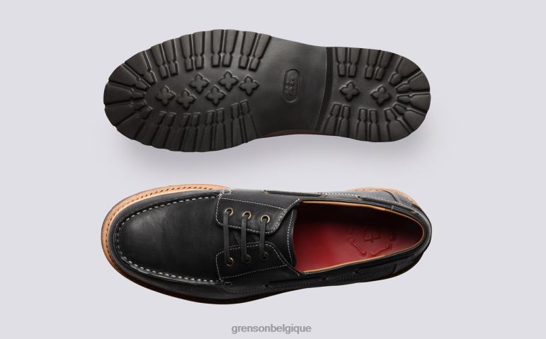 Hommes Grenson noir dempsey chaussures derby HL6R8152