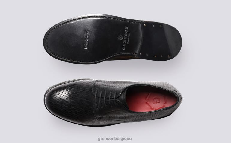 Hommes Grenson noir sec chaussures derby HL6R8146
