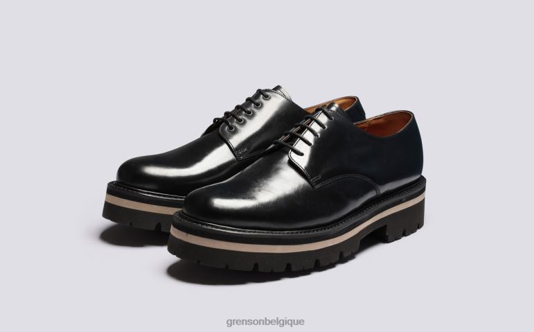 Hommes Grenson noir sec chaussures derby HL6R8160