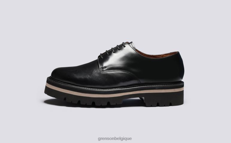 Hommes Grenson noir sec chaussures derby HL6R8160