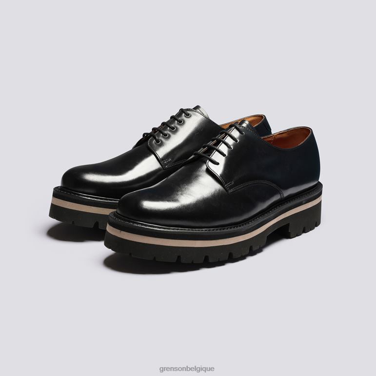 Hommes Grenson noir sec chaussures derby HL6R8160