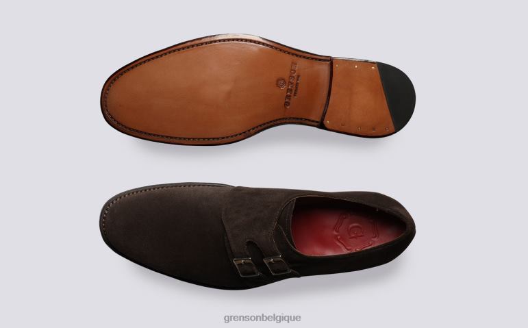 Hommes Grenson marron foncé grenier chaussures formelles HL6R8101
