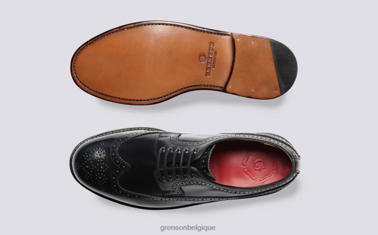 Hommes Grenson noir Sid chaussures formelles HL6R8102