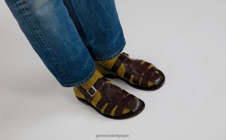 Hommes Grenson marron foncé Quincy des sandales HL6R8222