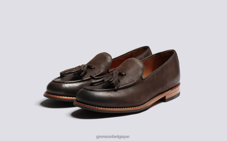 Hommes Grenson brunir brun Merlin flâneurs HL6R8134