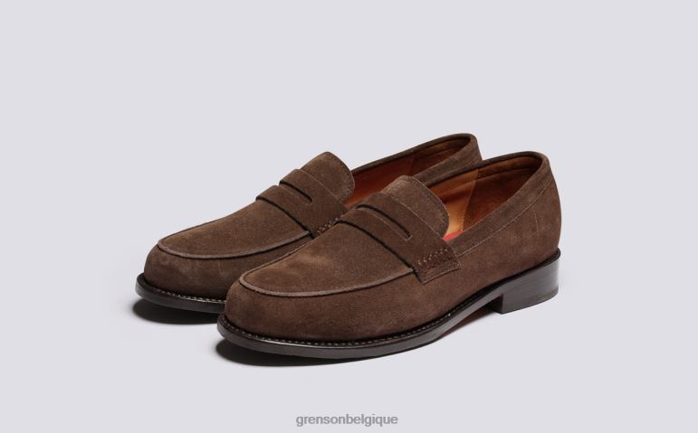 Hommes Grenson marron foncé jago flâneurs HL6R8139