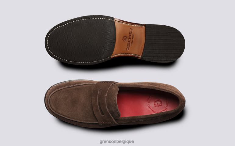 Hommes Grenson marron foncé jago flâneurs HL6R8139