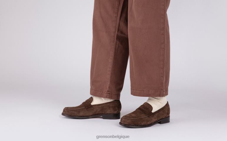 Hommes Grenson marron foncé jago flâneurs HL6R8139