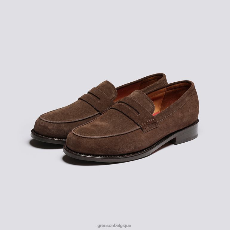Hommes Grenson marron foncé jago flâneurs HL6R8139