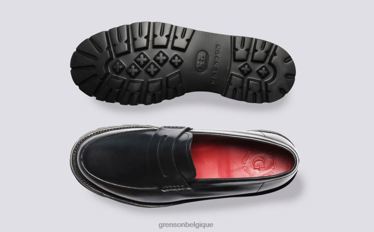 Hommes Grenson noir Jeffrey flâneurs HL6R8126