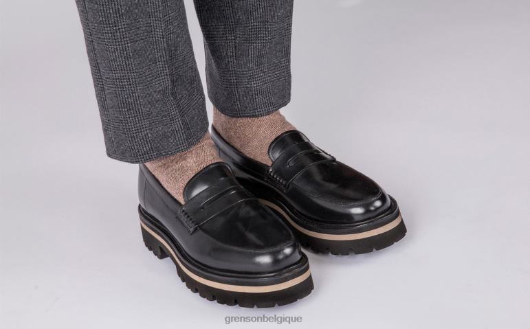 Hommes Grenson noir Jeffrey flâneurs HL6R8126